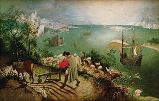 (Bruegel 1555), De_val_van_Icarus (Royal Museums of Fine Arts of Belgium)