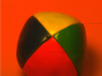 Multicolor fabric ball