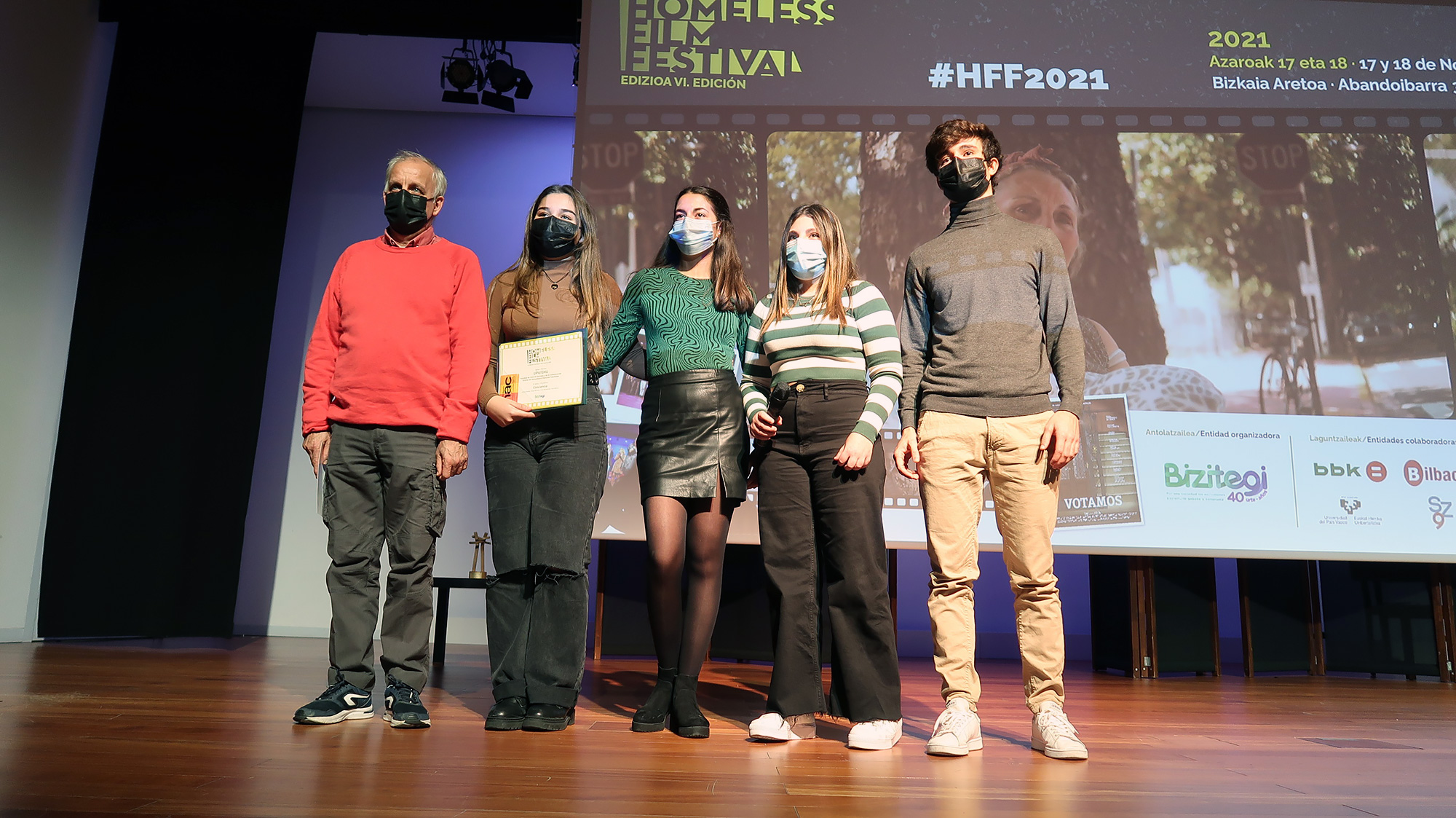 Premios Homeless film Festival de Bizitegi