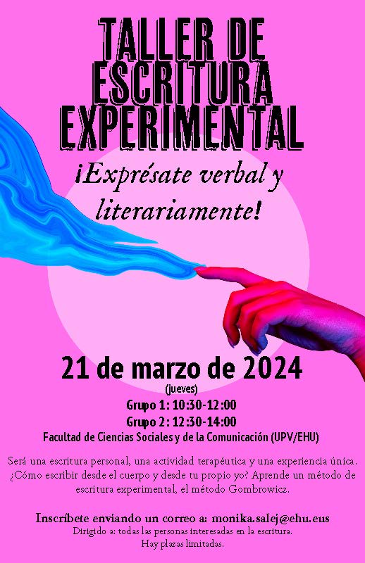 Taller De Escritura Experimental - Gizarte Eta Komunikazio Zientzien ...