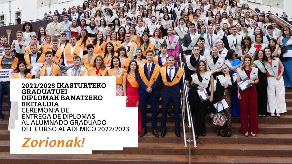 Felicidades al alumnado de los Grados de la Promoción de 2021-2022