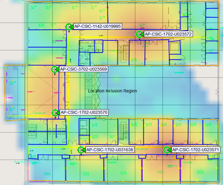 Mapa de cobertura de la planta del semisótano