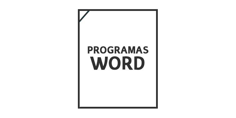 Descarga los programas en formato WORD