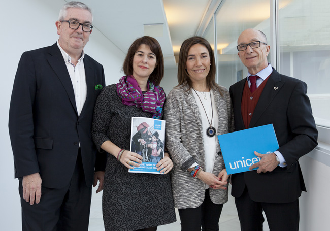 Isidro Elezgarai, Estefania Jimenez, Esla Fuente eta Carmelo Garitaonandia