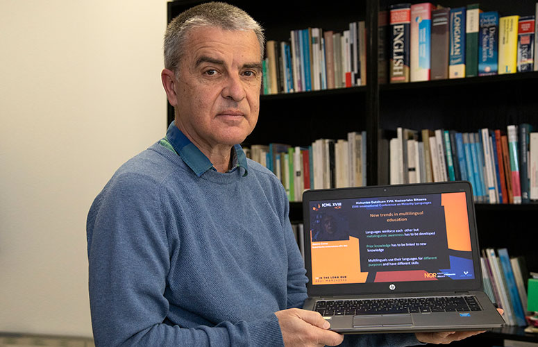 Josu Amezaga Albizu, investigador principal del Grupo de Investigación NOR. Foto: Tere Ormazabal. UPV/EHU