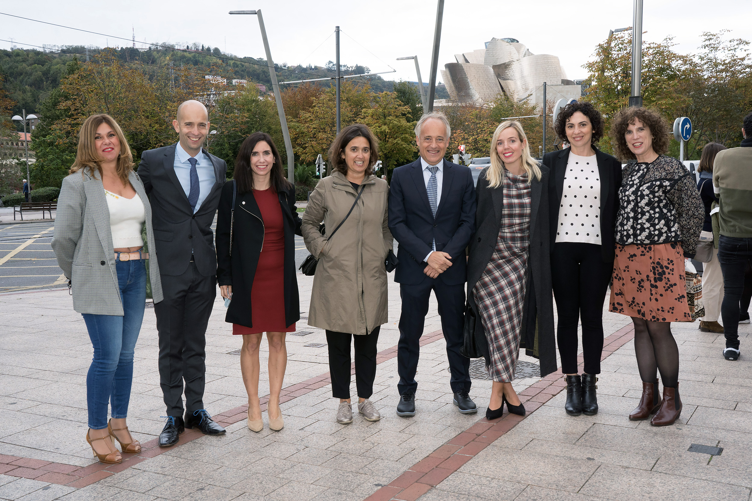 Fatima Ruiz, Jon Torres, Natalia Burgos, Amaia Irazusta, Javier Gil, Idoia Zarrazquin, Ana Fraile y Maider Kortajarena