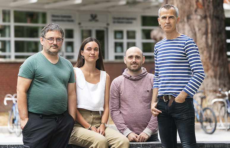 De izquierda a derecha, Ekaitz Zulueta, Ainara Ugarte-Anero, Oskar Urbina-Garcia y Unai Fernandez-Gamiz