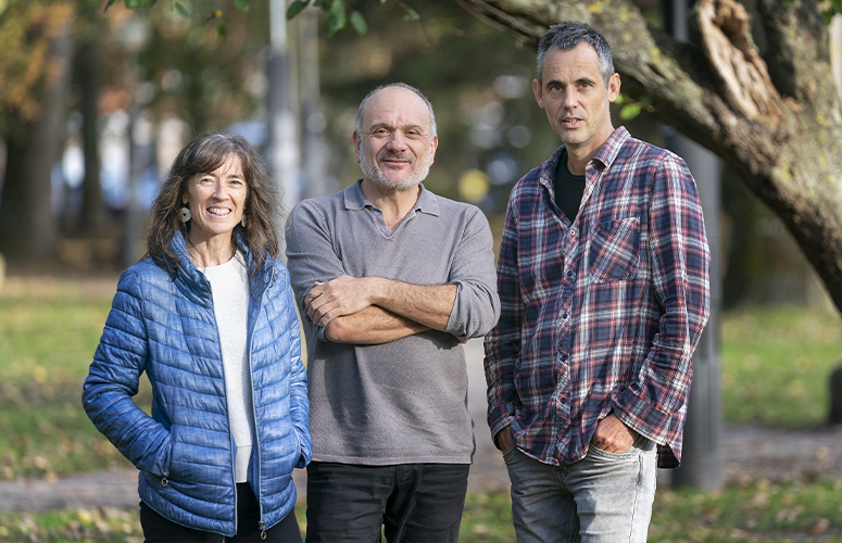 Arantza Aldezabal, Luis Javier Rodríguez Barrón y Eneko Garmendia