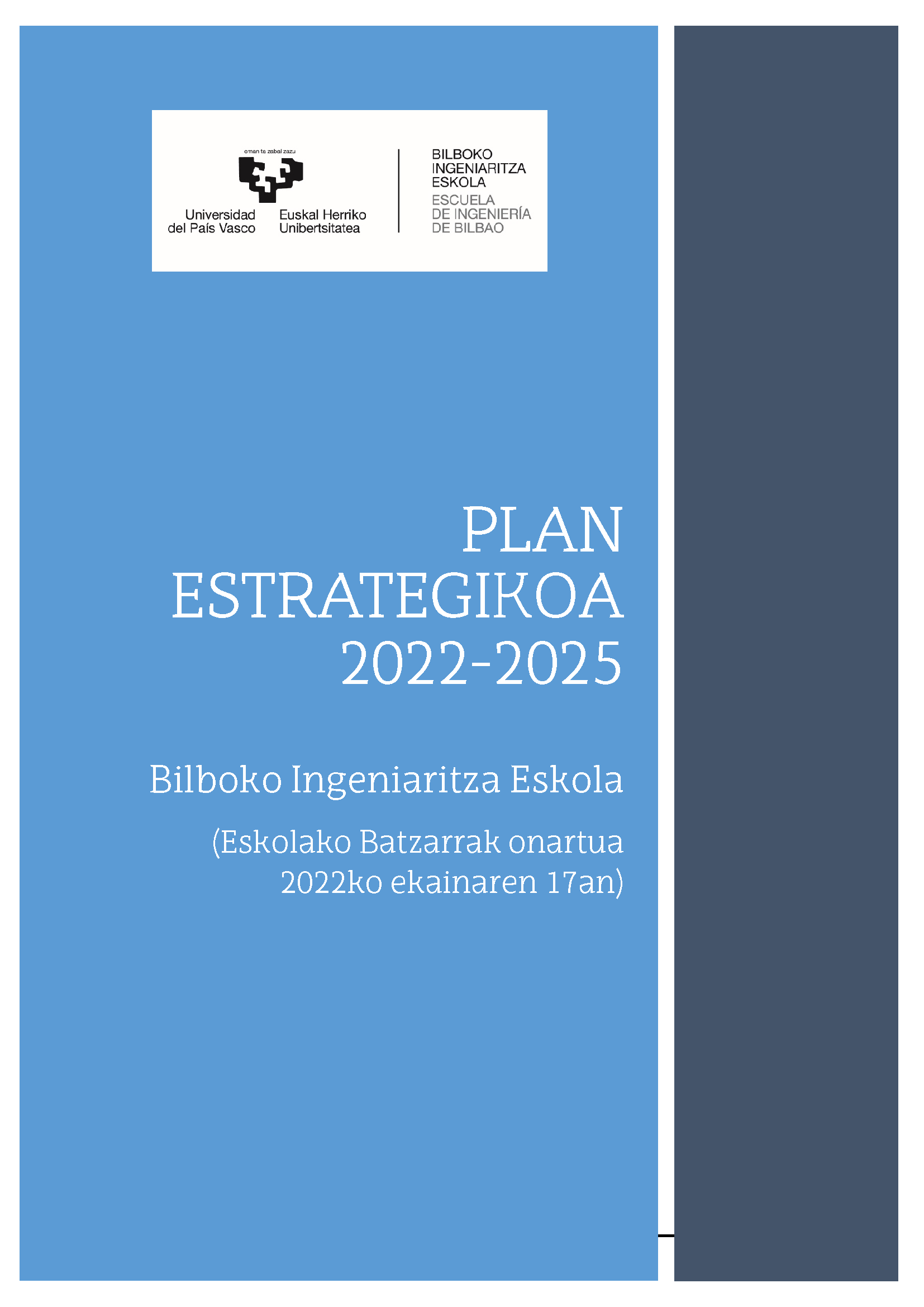 BIE/EIBren 2022-2025 Plan Estrategikoa