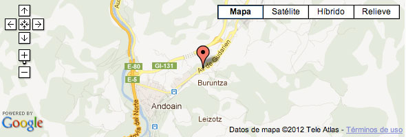 Mapa Antena3 TV País Vasco